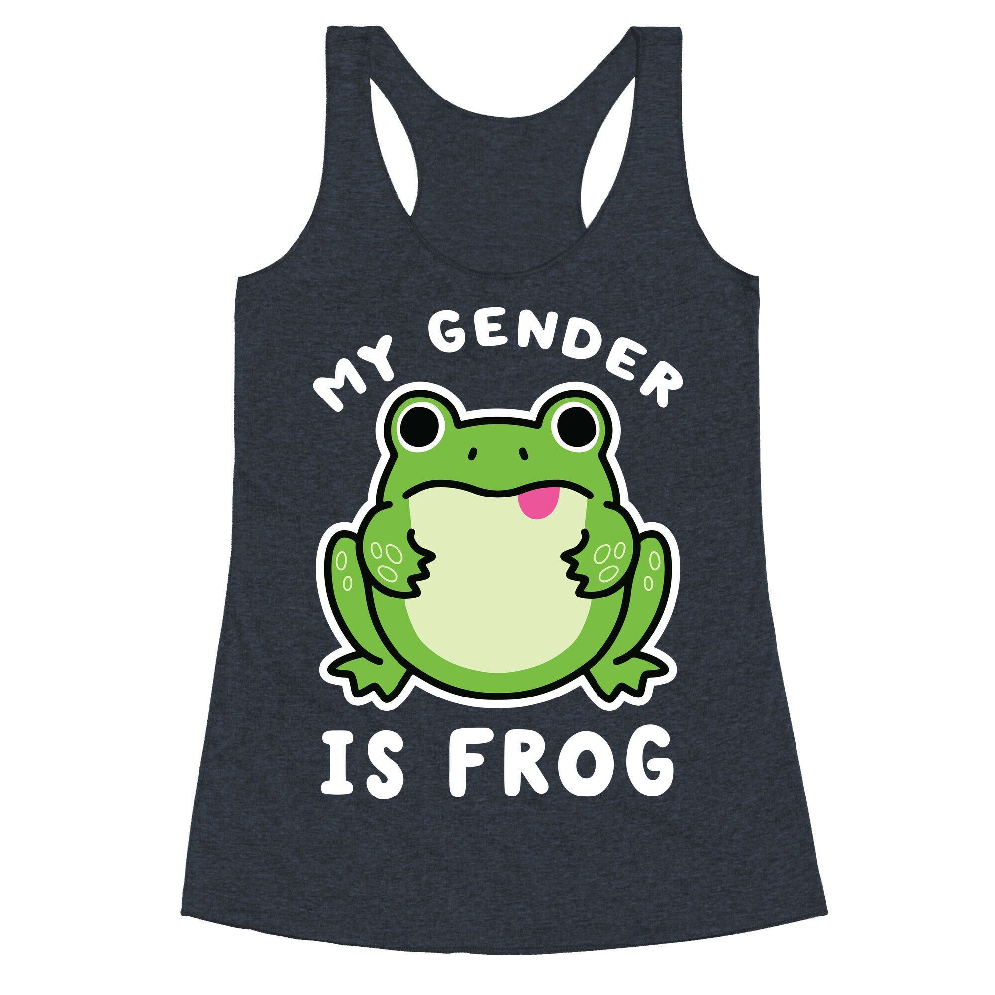 My Gender Is Frog Racerback Tank